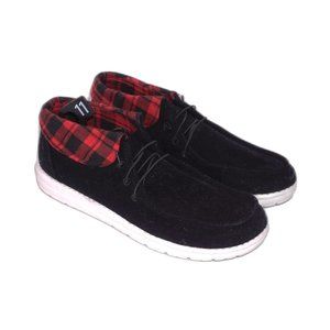 No Boundries NoBo Black Corduroy Lace Up Loafers Women's Size 11 NWOT